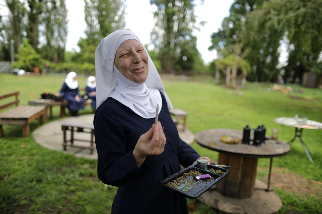 Time for another #cannabis personality feature. Introducing Sister Kate, a founding member of the <a href="/sistersofcbd/">Sisters of the Valley</a>! Based in CA, the order makes healing #CBD dominant products.