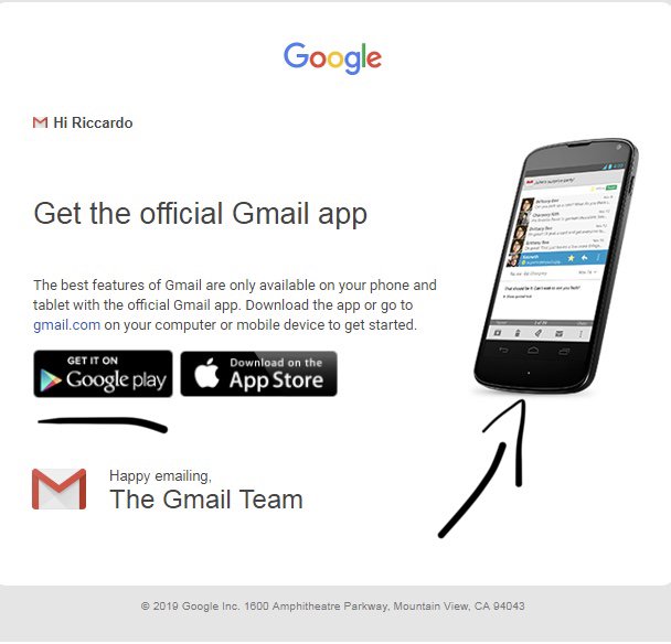 castatop's tweet photo. “Ok @Google“ maybe it’s time to refresh your welcome email. 
Do you agree? https://t.co/aIXwllsNt3