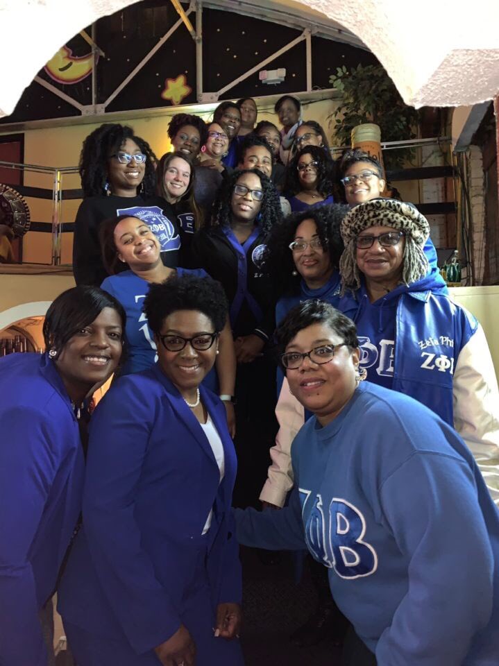 2019 Founders’ Day dinner! Try fitting 15 plus Zetas on a staircase for the perfect photo! Good times and even better vibes! We love our Z Phi B! #zpbib99 #Finer #ThemZetas  💙💙💙💙💙