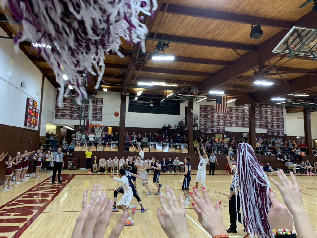 MaroonMobbin's tweet photo. HUGE W against the kadets tonight Indians! Such a large and empowering crowd was an even greater W. We love you Kendall, all for you! #KrushTheKadets #IndianFamily #RIPKR40 💛 https://t.co/Ywh0U4LOei