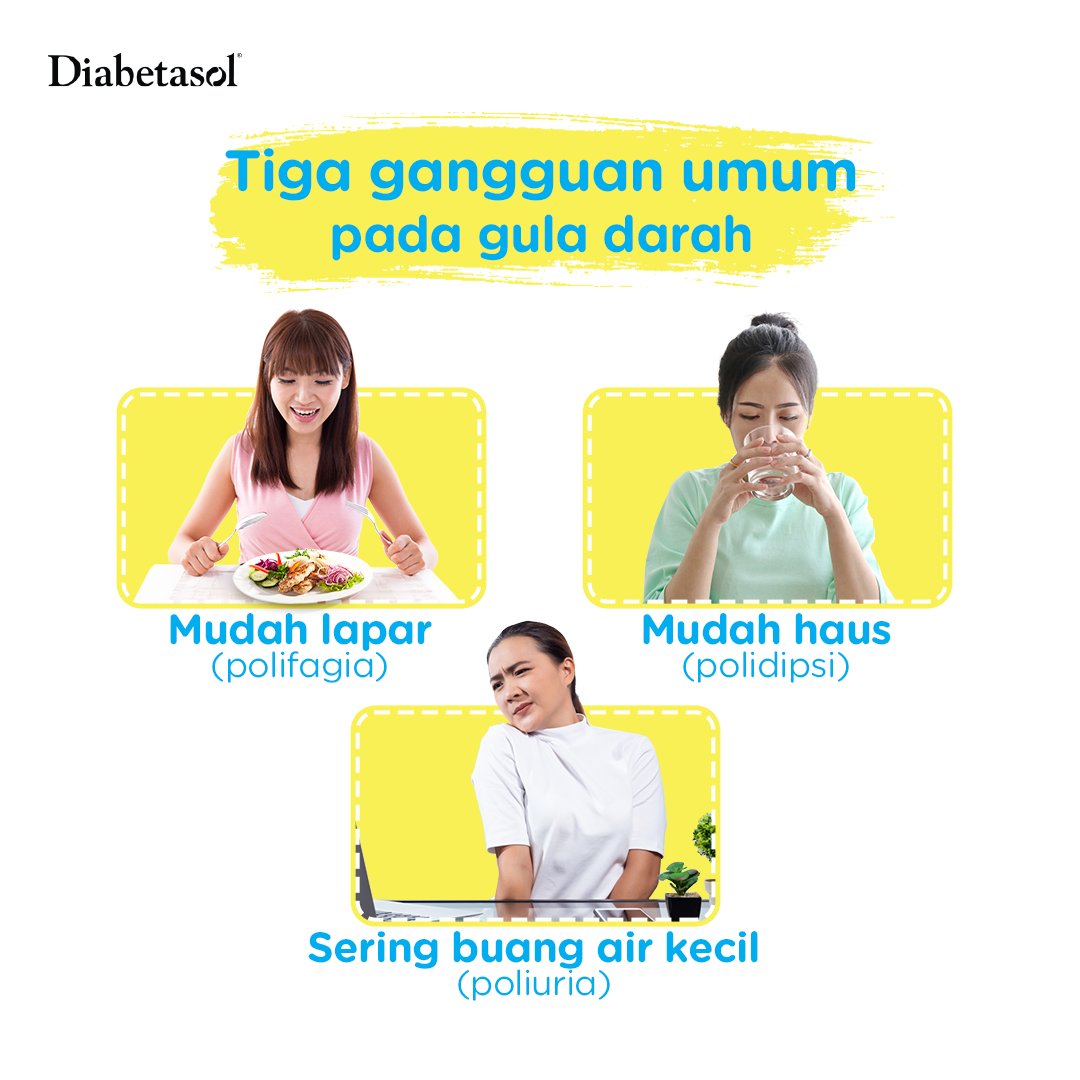 Sahabat Sehat, gangguan umum pada gula darah ada tiga, yaitu mudah lapar, mudah haus, dan sering buang air kecil. Jadi, siapa yang sudah tepat menjawab tiga gangguan umum pada gula darah? :)
Sumber: https://bit.ly/2u2J5oJ
#JagaGulamu #WaktunyaDiabetasol #IndonesiaLawanDiabetes