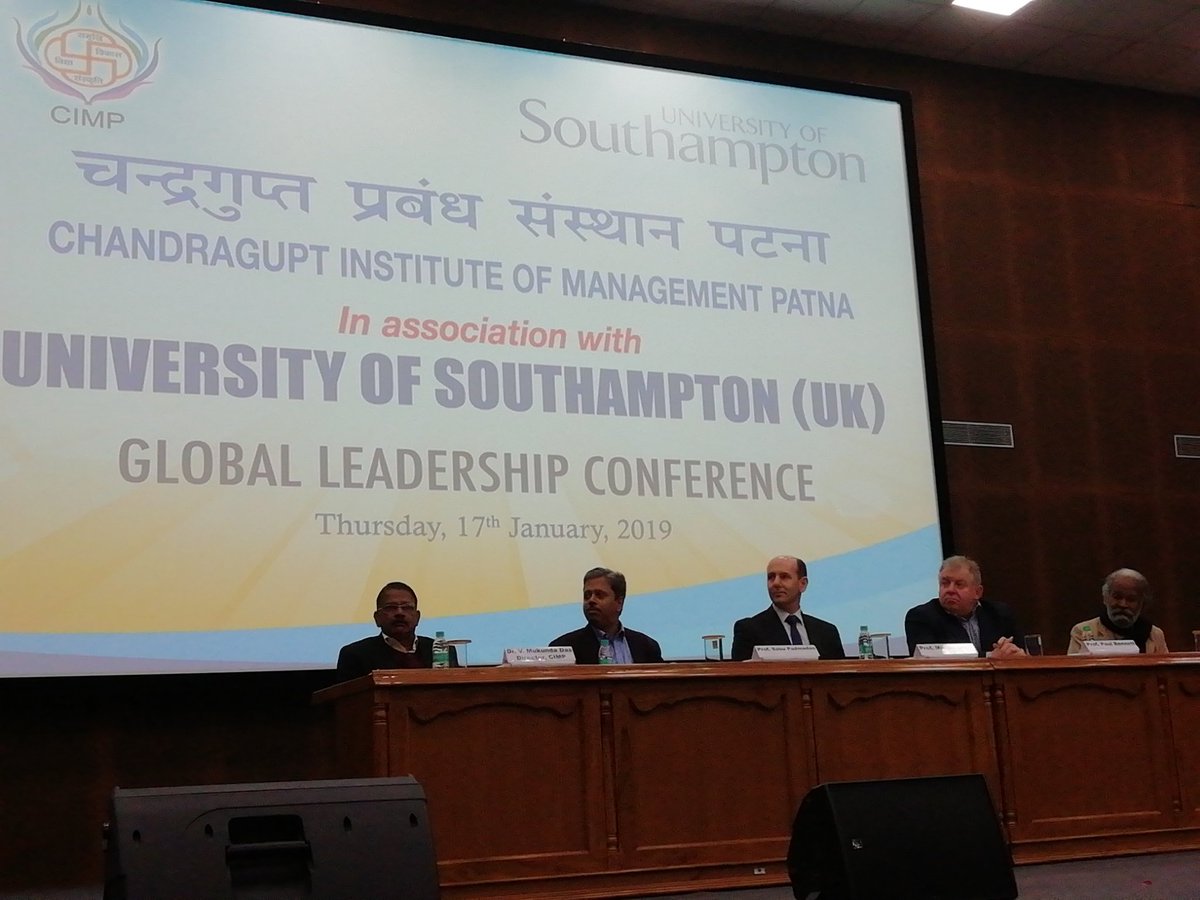 Paurav Shukla (@paurav) on Twitter photo At the Global Leadership Conference at Chandragupta institute of management in Patna, Bihar, with <a href="/profmartinbroad/">Martin Broad</a> Sabu Padmadas & Paul Bennett <a href="/SotonBusiness/">SotonBusinessSchool</a> At the Global Leadership Conference at Chandragupta institute of management in Patna, Bihar, with <a href="/profmartinbroad/">Martin Broad</a> Sabu Padmadas & Paul Bennett <a href="/SotonBusiness/">SotonBusinessSchool</a>