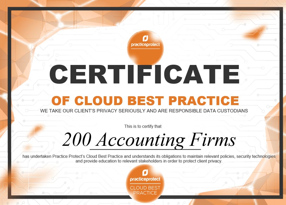PracProtect's tweet photo. We've now certified 200 of our clients as following Cloud Best Practice π―π― Get your firm certified now!
#CloudBestPractice #ProtectYourPractice https://t.co/5vZPnysq7k