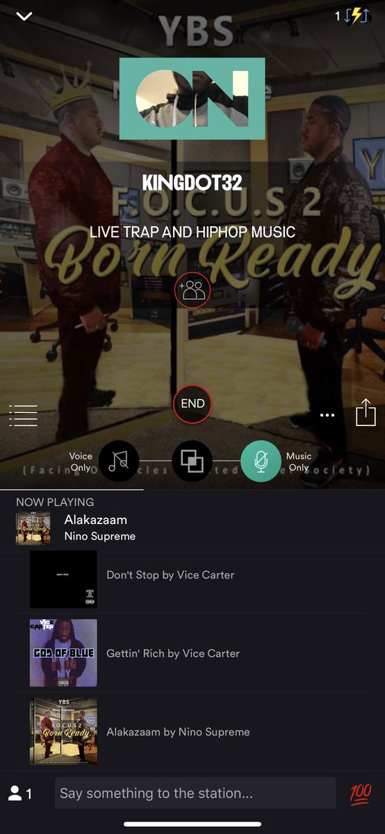 KingDot15's tweet photo. #live #ALAKAZAM ON @STATIONHEAD kingdot32 Station come listen to the realest trap and rap music #trapmusic #rapmusic #interscope #stationhead #radio #rapradio #Trapradio https://t.co/wDn0WVnwZI