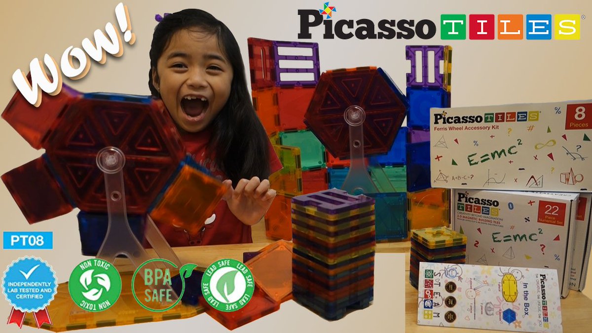 CaielFavStuff's tweet photo. Thanks to @PicassoTiles for sending Caiel the PT08 Ferris Wheel Accessory Kit.
https://t.co/6C4lWf9PcB
#picassotiles #pt08 #magnetictiles #CaielFavStuff #CaielUnboxingReview #sponsored #gift #buildingblocks #stem #educationaltoy #KidsToys #KidsYoutuber #KidsInfluencer #KidsReview https://t.co/CwN3TchLJp