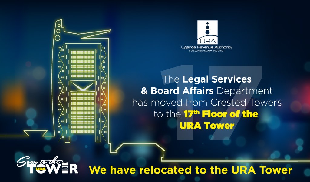 URAuganda's tweet photo. With the #URATower commissioning days away , you might be interested in the floor plan.
Our team of top notch legal practioners can be found on the 17th floor.
The tower is fully funded by the Government Of Uganda #BecauseOfYou
#SoarToTheTower
#URATOWER
@URA_CG https://t.co/W9RP2RGwFZ