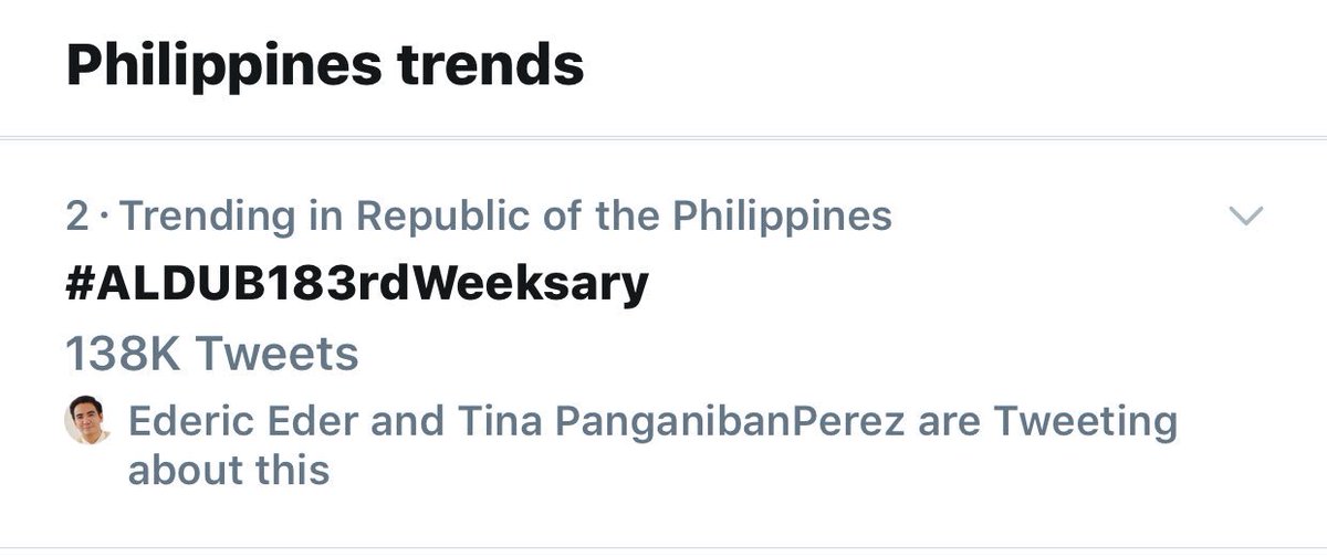 Second spot!💚

#ALDUB183rdWeeksary
