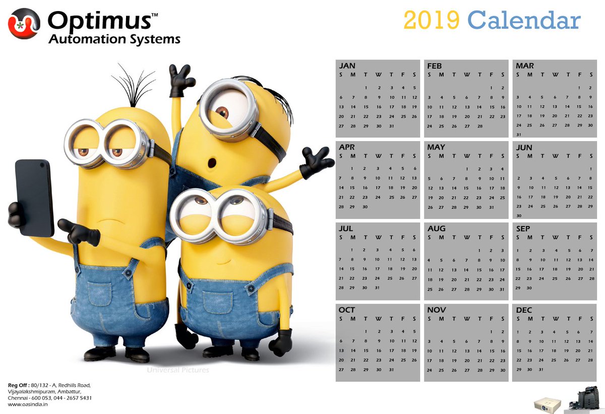 OptimusAS's tweet image. Optimus Automation System #2K19 #Calendar Check out.🤩😄
