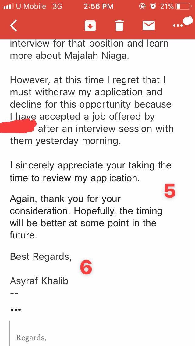 Kakak Resume On Twitter Contoh Balas Email Macam Ni So Sentiasalah Beradab Tak Kira Lah Nak Terima Ke Nak Reject Ke Okay Https T Co U6rvier7zd Twitter