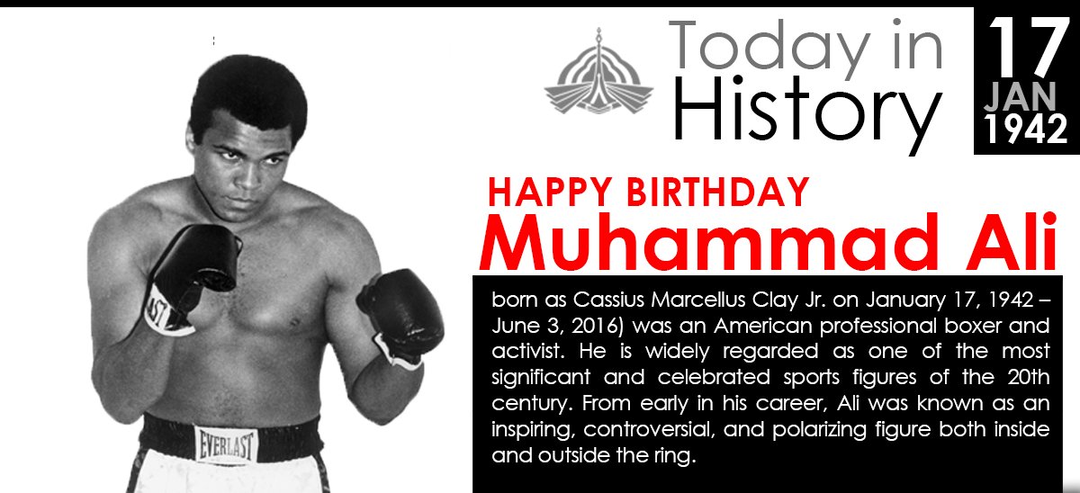 Happy Birthday the legend Muhammad Ali.  