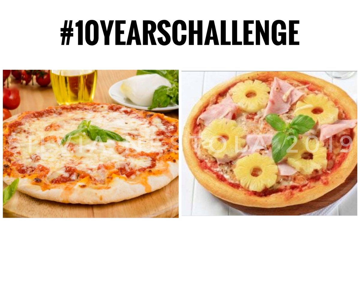 silvianestola's tweet photo. Ecco la #10yearchallenge della nostra amata pizza. Che amarezza

#GiornataMondialedellaPizza #10yearschallenge #GiovedìFilosofico #MasterChefAllStarsIt #MasterChefIt https://t.co/M3qaYoiNbv