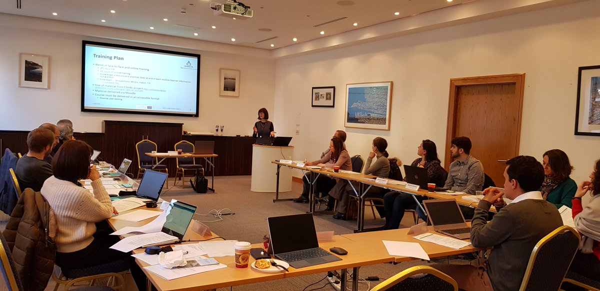 DMCMetrix's tweet image. Mary Cleary presenting the syllabus structure at the 3rd meeting of the WAMDIA project at the Irish Computer Society this morning. @WAMDIA @DMCMetrix