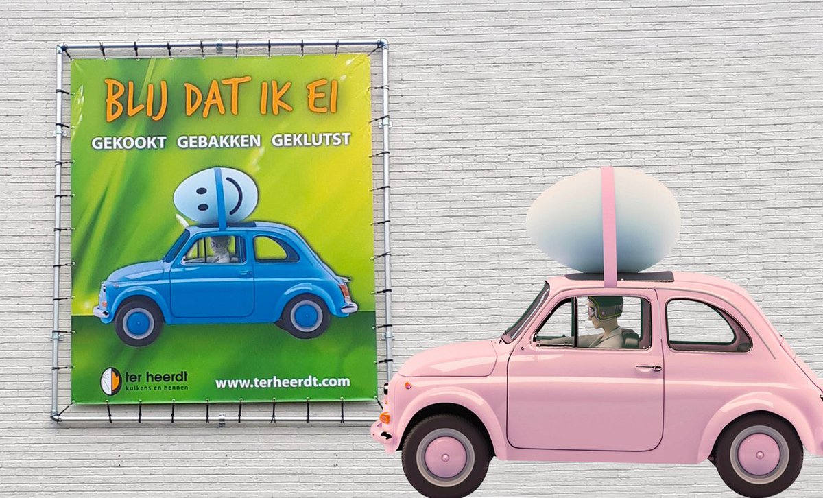 hetSpan's tweet image. Fiat 500 onder handen genomen in onze virtuele autospuiterij... #photoshop #banner @TerHeerdtnv  #ei