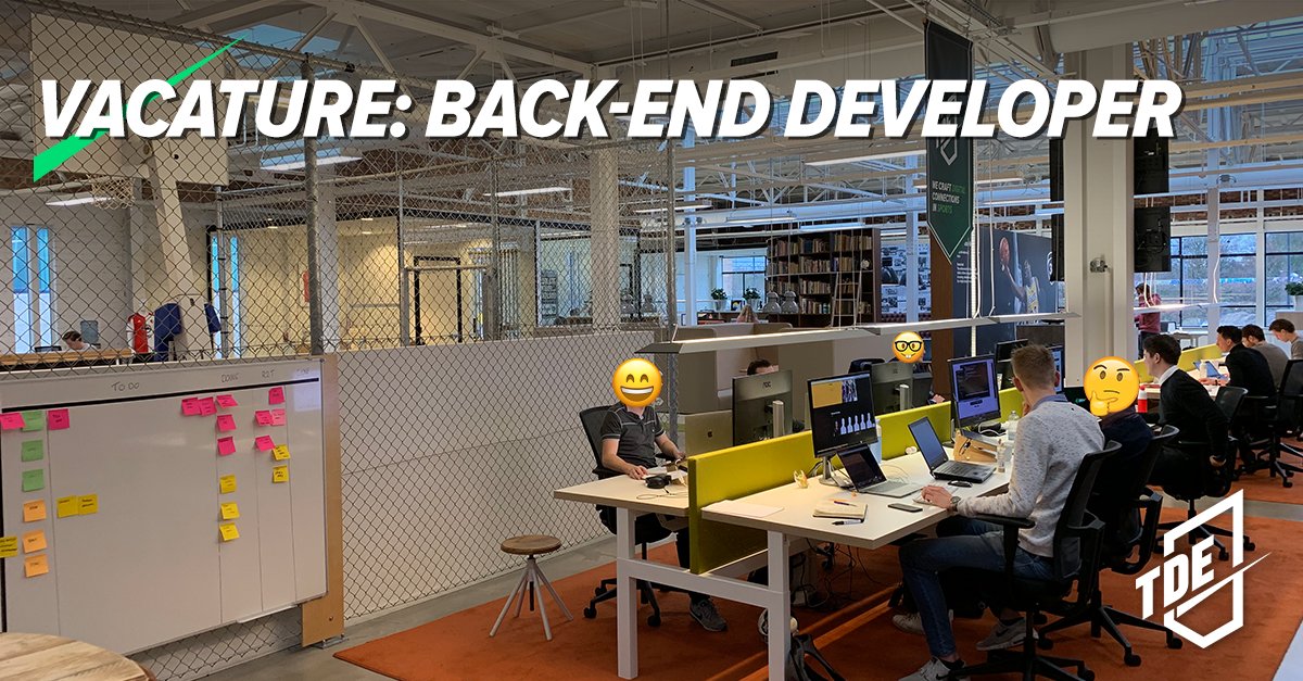 ❤️ Je gaat werken aan gave digitale applicaties
🧐 MySQL, Git, NodeJS? You got this!
🏃🏼 Aan de slag voor grote merken in de sport

Word jij onze nieuwe Back-end Developer? ➡️ tde.nl/updates/vacatu…

#vacature #development