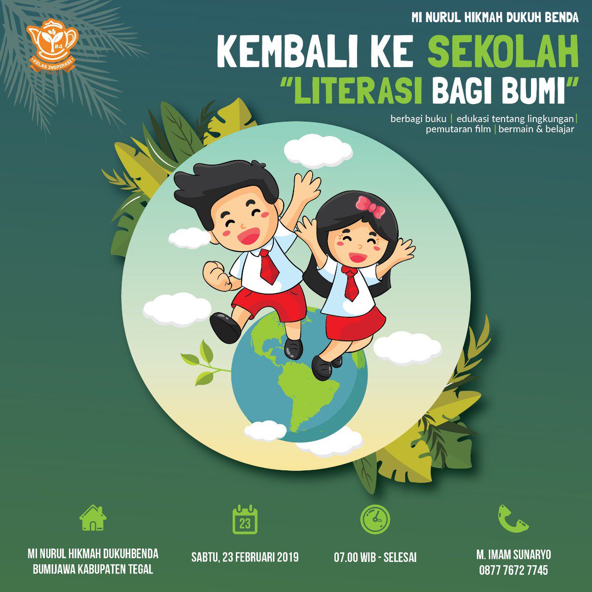KI_Tegal's tweet photo. Selamat siang kak.. 😁
Teman-teman rombel MI Nurul Hikmah Dukuh Benda Kec. Bumijawa bakal ngadain kegiatan "Kembali ke sekolah" nih..
Yuuk yang mau bantu donasi atau ikut kegiatannya boleh loh.. 😊 https://t.co/C3hQ0DbqMt