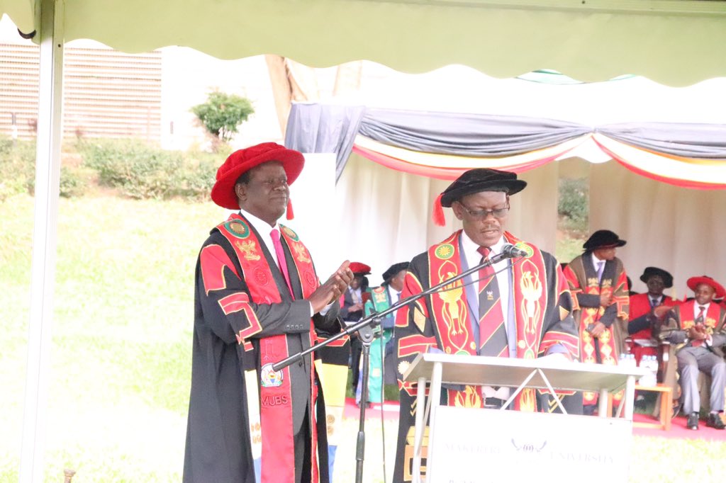 Makerere's tweet photo. .@ProfNawangwe: Makerere University is ranked among the top 5 Universities in Africa and 400 in the World. Makerere University Business School which is ranked as the leading business school in Africa has tremendously contributed to this growth. #Mak69thGrad https://t.co/ANOe7Lpw1Q