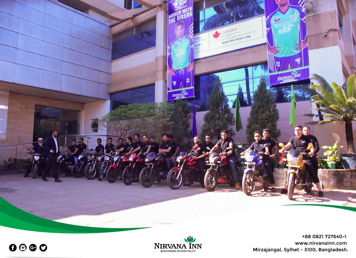 HotelNirvanaInn's tweet photo. The moment of joy and pride when we received Sylhet Sixers! 😍 We are there to ensure that they have a great experience in Sylhet! 😊
We wish them the best of luck! Stay tuned with Sylhet Sixers! 😎
#SylhetSixers😎 #Nirvana #Inn #hotelcomplex #beauty #best #hotel #restaurant https://t.co/4emJovWPNS