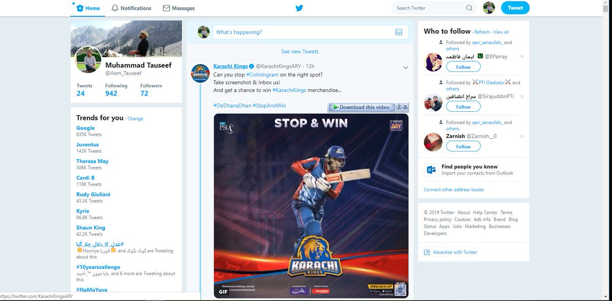 Aem_Tauseef's tweet photo. @KarachiKingsARY https://t.co/G14JuN8lzg