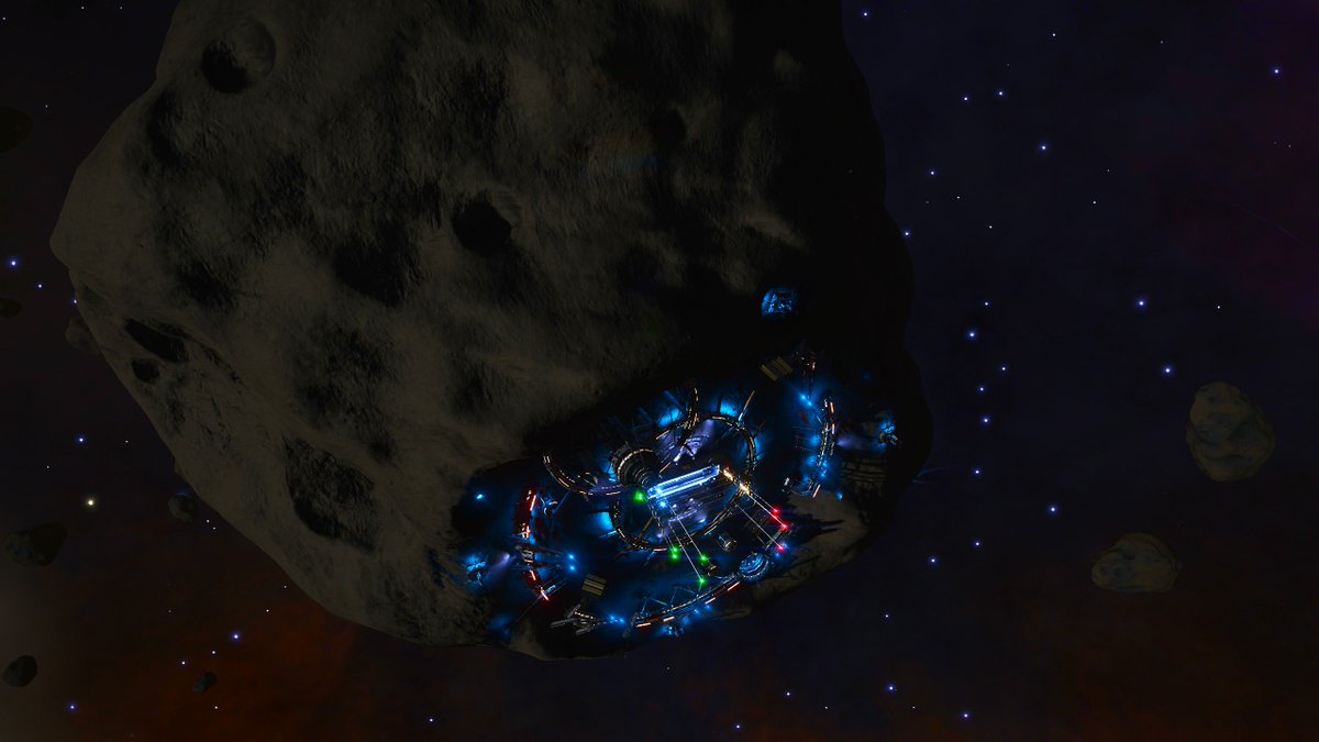 PaleGringo's tweet photo. Finally, we landed at #DW2 #Waypoint2 in the Omega Nebula's Asteroid Base, where we repaired and turned in 63.2MCr of exploration data for the first leg of our journey. We represented the Media branch of the expedition & greeted the Commanders present in the system. o7 all!
6/6 https://t.co/yfUr013AWu