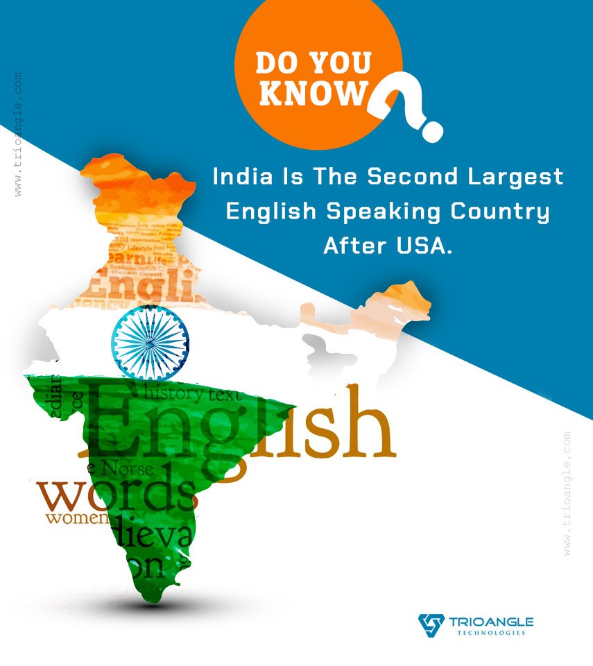 Trioangle's tweet photo. #Doyouknow #India #Englishspeaking #Secondlargest #Interestingfact #Facts #Informativebites #trioangle https://t.co/CPNJjhdrvw https://t.co/kA0LU43Bfz