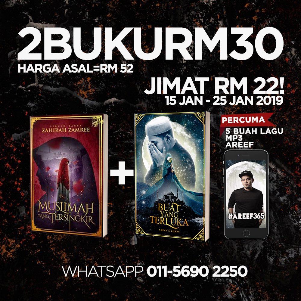 areefmusic's tweet photo. 2BUKURM30 - 10 hari sahaja! https://t.co/AhgxuRp3LV