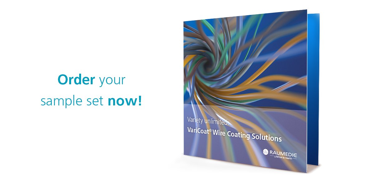 RAUMEDIC's tweet photo. Did you know that there are samples available giving you a first-hand impression of our VariCoat wire coating solutions? Order yours now obligation-free here: https://t.co/59YhyLnWuO #VariCoat #WireCoating #MedicalWires #ExtrusionCoating #RAUMEDIC https://t.co/ZGMVrhQUJW