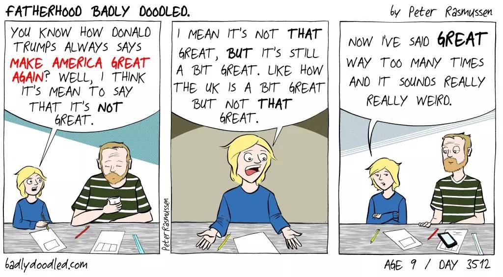Badlydoodled's tweet photo. Take a break from politics and read this great new comic

https://t.co/017haiAeT0

#comics #childhood #parenthood #webcomic #greatagain #politics https://t.co/3cCovWQYDC