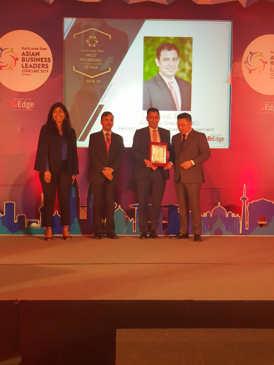 ET_Edge's tweet photo. The Economic Times recognizes @sundeepsikka, Executive Director &amp; CEO, @Reliance_MF , as one of the Most Promising Business Leaders of Asia for his exemplary leadership qualities. #ETABLC https://t.co/PpdIFfd9q7