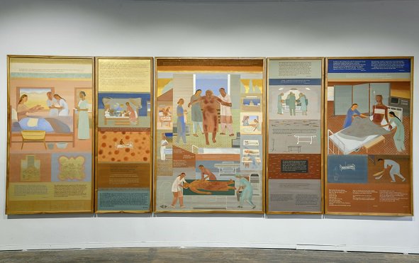 ARTINFOIndia's tweet photo. Nilima Sheikh's five-panel “Salam Chechi” is a tribute to the world’s nursing community
https://t.co/59vPhAav25
@KochiBiennale
#blouinartinfo #blouin #artinfo #Kochibiennale #NilimaSheikh #SalamChechi #MuzirisBiennale https://t.co/jpFUh5Gkaw