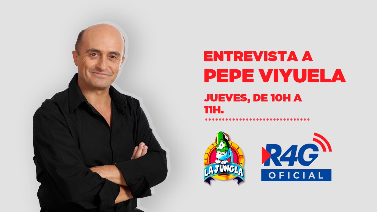 Ya está por nuestro estudio @PepeViyuelactor, que se verá las caras en unos minutos con <a href="/jaabellan/">jose antonio abellan</a> en @LaJungla4G.

El cómico acaba de estrenar en Antena 3 la serie "Matadero" y a partir del 30 de enero podrás verle en "El silencio de Elvis".