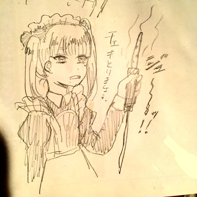 はんだごてで脅してチェキ指名代を獲得しようとする新人メイドさん 