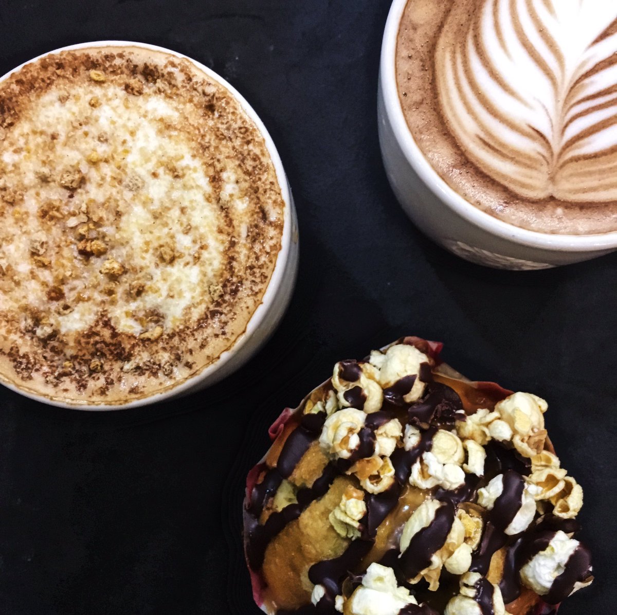 New year, new drink! Introducing our non-dairy oat Cereal Latte. A smooth blend of espresso with cereal flavoured oat milk, topped off with cereal crumb. #York #Coneystreet #Starbucks #Latteartheroes #Oatmilk #Muffin