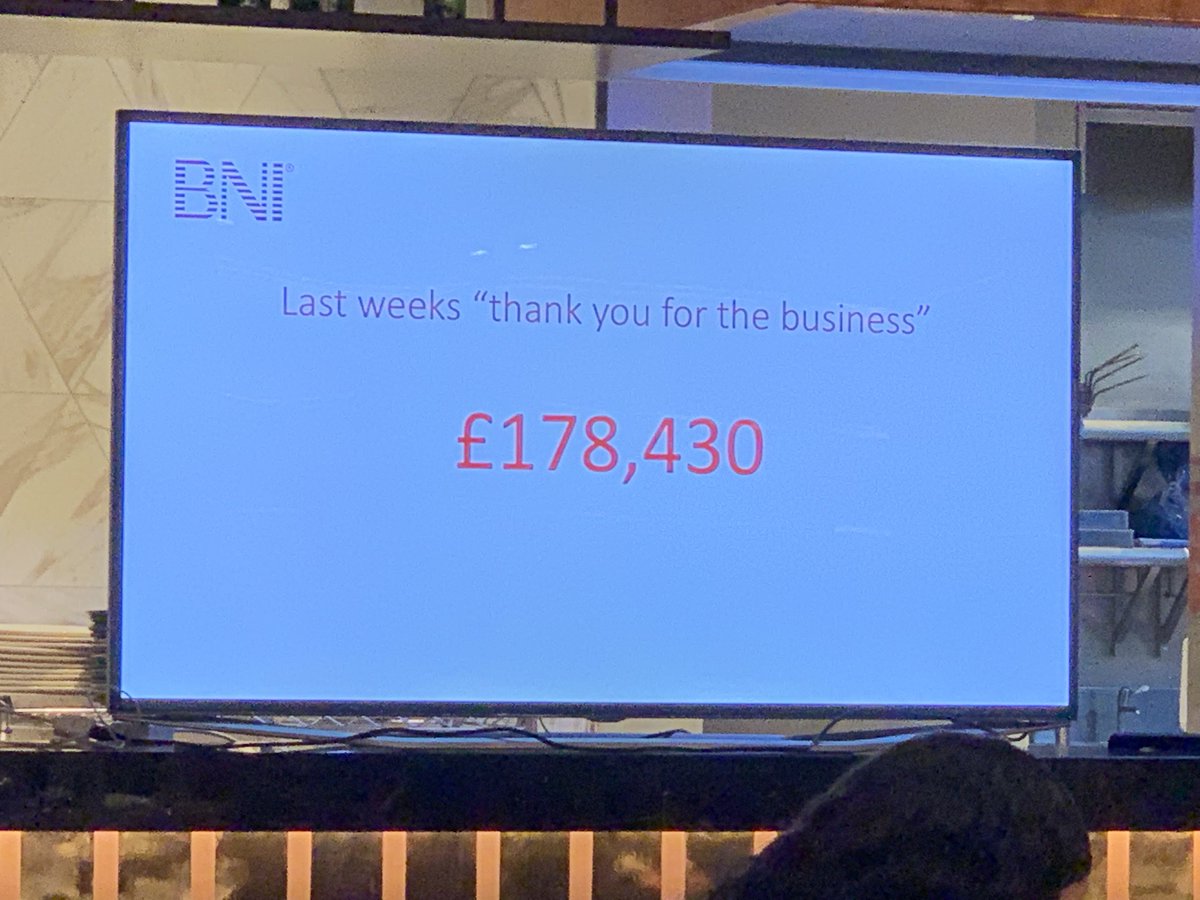 Packed and fantastic #bnisunrise meeting this morning and £178k passed in this week alone. DM for an invitation to the best chapter in the midlands…officially!