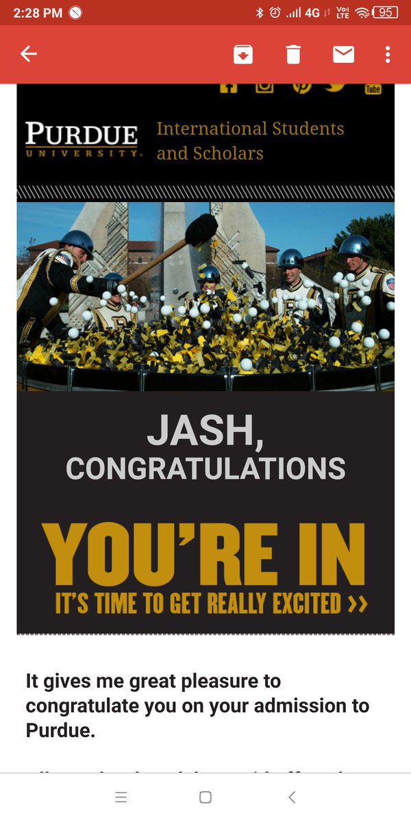 GopalAsher's tweet photo. Got accepted to @Purdue. This is so exciting! #Boilermaker https://t.co/PMUuViwRcc