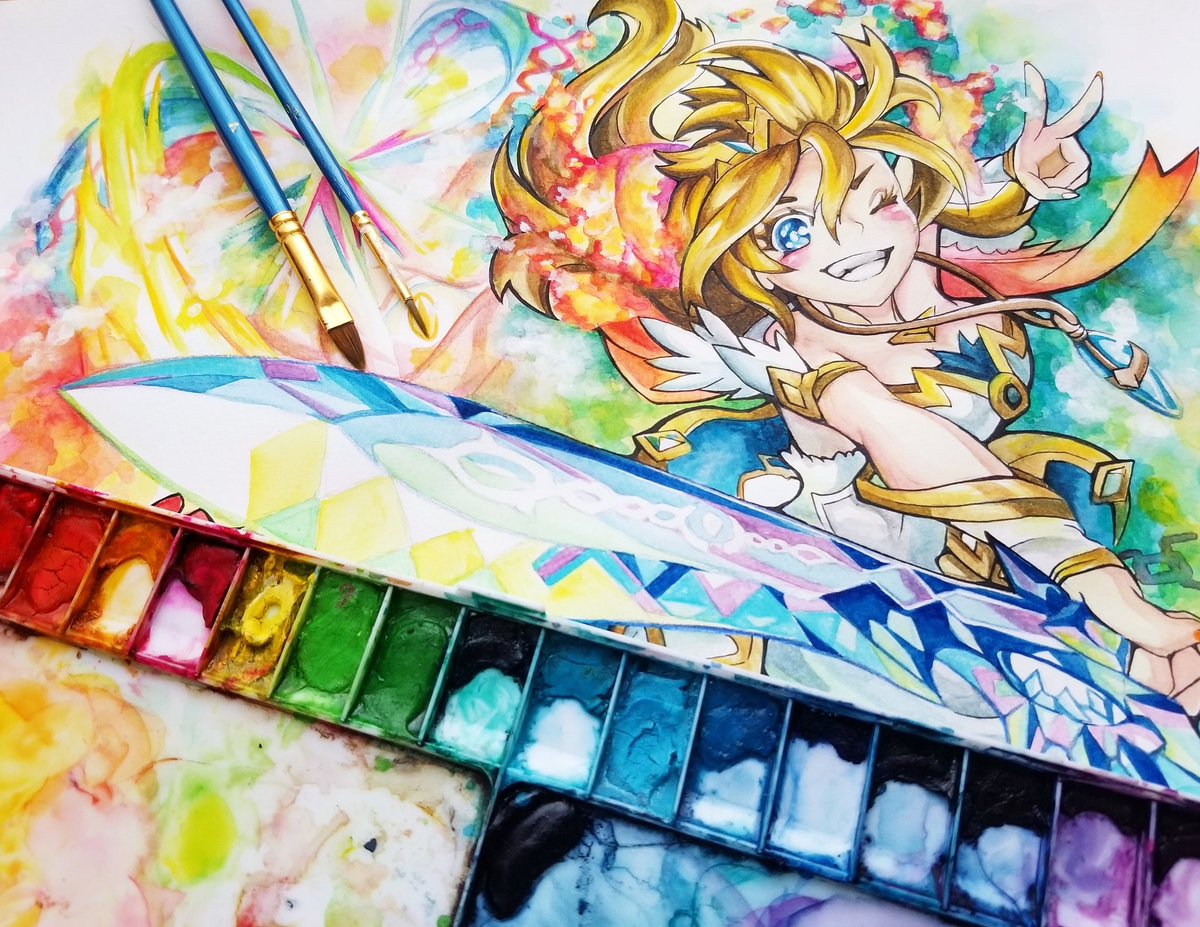 「アタシの一撃は勇者の証?(*^∪゜)v

#モンスト
#モンスターストライク
#」|Minori👑のイラスト