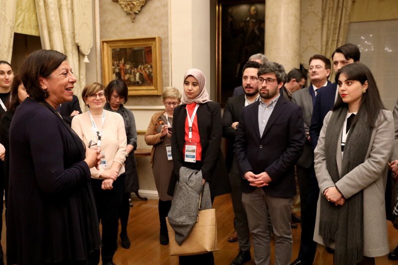 YoungMedVoices's tweet image. Young participants to the #LeadershipSeminar visit the Presidential Palace of Malta and exchange views with Acting President Dolores Cristina: “#YoungMedVoices demonstrates that south and north need to tackle common issues together” #DebatetoAction @eu_eeas @eu_near