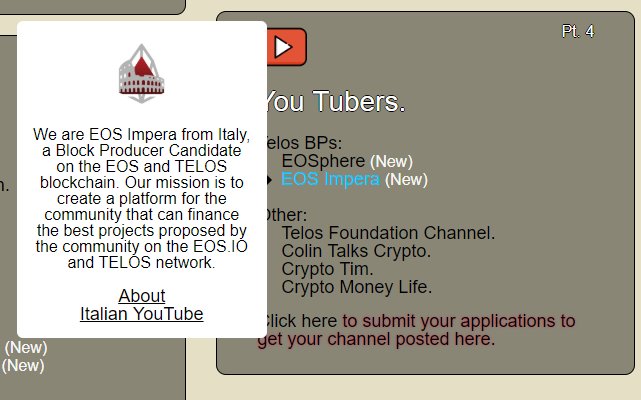 TelosCentral's tweet photo. @EOS_Italy
Eos Impera, you've been centralized.
Welcome to the Telos Central Web Directory (TCWD)
https://t.co/VjopnVjRV2 https://t.co/jE8eVAhgrT