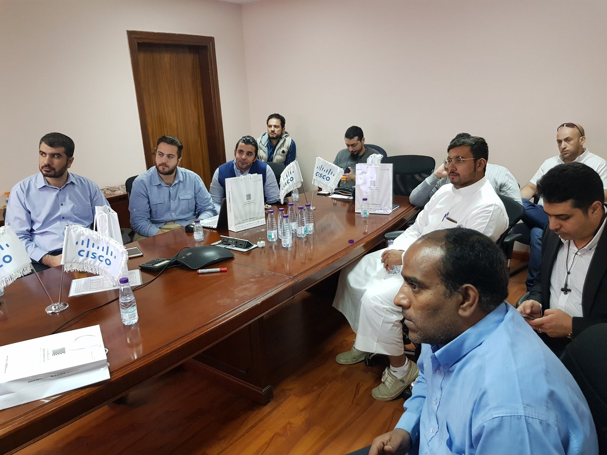 BaraaMohammadSY's tweet photo. #AlJammaz and #Cisco held a partner enablement Workshop to present #CiscoSecurity #Solutions and #Technologies
#AlJammaz #Distribution @CiscoSecurity #CiscoSecurity #datacenter #security #Solutions #technology
#CiscoDCC19 #CiscoDistEMEAR #exginge @imsidahmad @waleed_bakkar https://t.co/o3XKJCZeLT