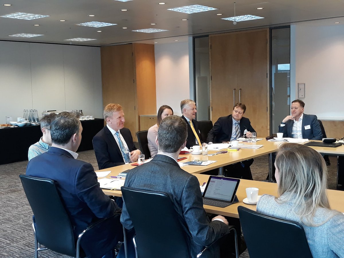 GDSTeam's tweet photo. This morning, Minister for Implementation Oliver Dowden, @cliverchrdsn and the #GDS team are at @CBItweets hosting the second Innovation Morning. They'll be discussing what a successful leader in the innovation space looks like.
#GovEmergingTech #SmarterGov https://t.co/HaH1bjDM0y