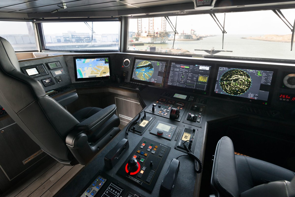 Good morning! Radio Holland is well known for its 24/7 service of NavCom equipment around the globe. Here's an impression of maintenance support on board the Western Rock, Furuno Voyager integrated bridge. Always There, Everywhere! #maritime #Maintenance