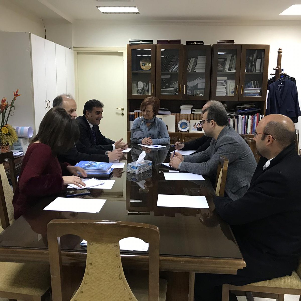 UNESCWA's tweet photo. In line with promoting e-Government as a tool of recovery, #ESCWA explored in #Syria the possibility of developing a national technology transfer project with officials from the Commission of Planning, the Ministry of Higher Education &amp; the Commission for Scientific Research. https://t.co/KKNn85FrAm