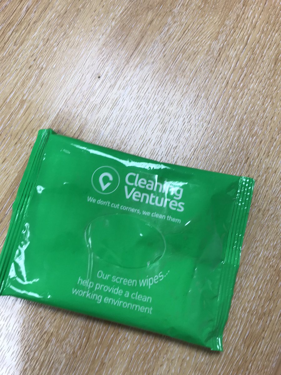 CleaningVenture's tweet photo. Nice to see these are still being used in some of the offices we clean for #screenwipes https://t.co/F0624Sa7YK