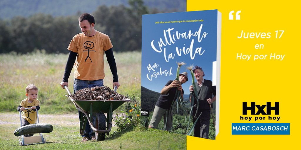 Ahora mismo, en <a href="/HoyPorHoy/">Hoy por Hoy</a> de la <a href="/La_SER/">Cadena SER</a>, Toni Garrido entrevista a Marc Casabosch, autor del libro #CultivandoLaVida. Escúchales en directo y súmate a la revolución! 📻👉🏼 ow.ly/DkWt30nls2b