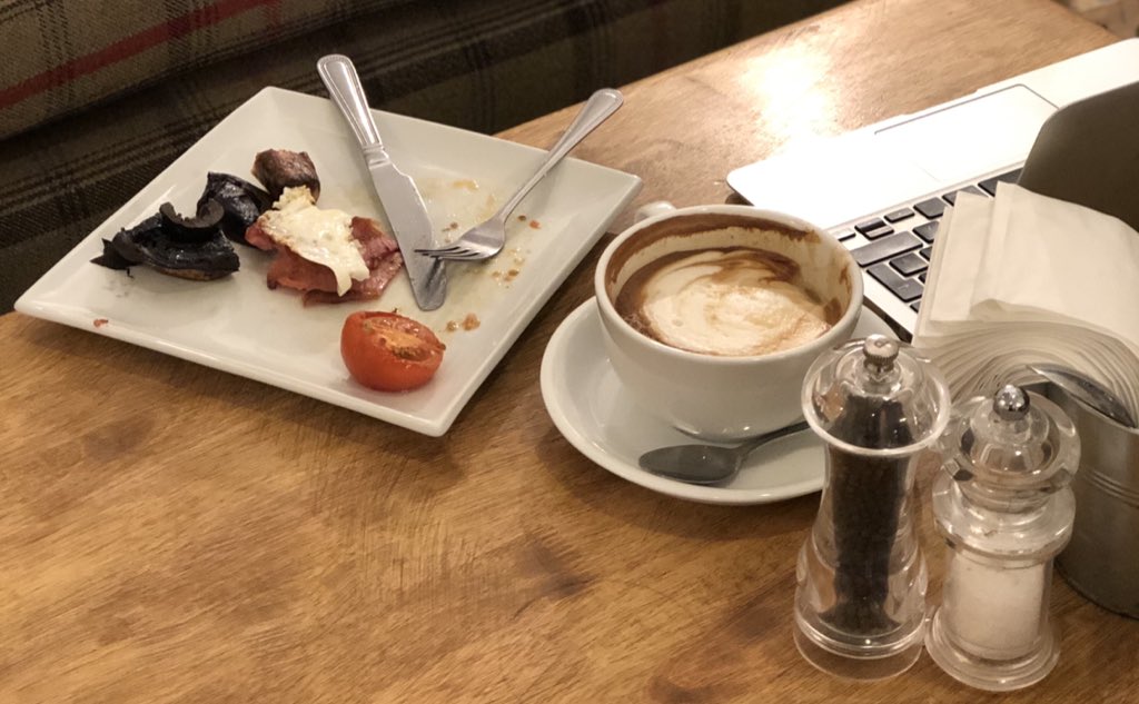 Sorry that this account has been quiet for so long! Running other people’s social has left no time for my own 😜 You can often find me in <a href="/FatBirdsCafe/">Fat Birds Cafe</a> or as I call it “my office”. #DigitalMarketing #digitalnomad #breakfast