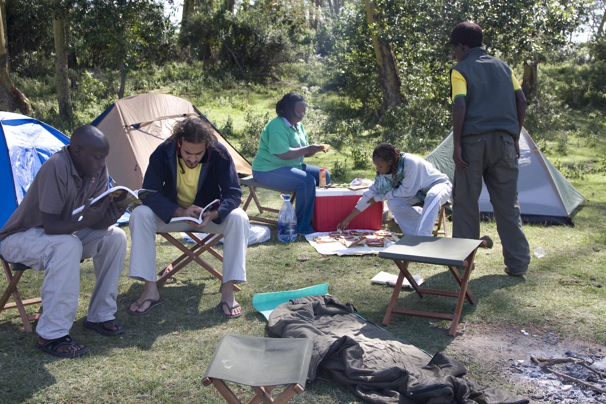 Some of the first trips we did were camping ones to Lake Elementaita with friends and colleagues from  @ARKafrica_. Back then, you could camp by the lake shore for free. More photos at the links below. https://flic.kr/s/aHsiZBmi9N  https://flic.kr/s/aHsiX3PBxw  https://flic.kr/s/aHsjbpDvPB 