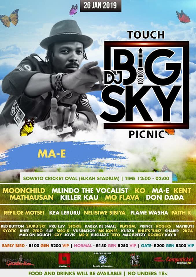 Soweto’s finest @MaEzeeDoesIt & @MadOnDoughZA will be on the #TouchBigSkyPicnic stage 💪🏾🔥 https://t.co/6ZJ3jQX57j