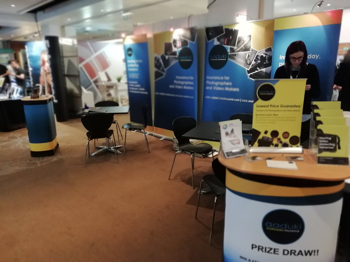 aaduki's tweet image. ...and we're off!! @TheSocieties Convention 2019 exhibition in London starts for a 3 day run. @aaduki stand 96.  Come over and say hello and see our show deals. #photography #fun