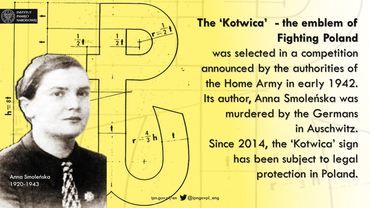 The ‘Kotwica” sign - the emblem of #FightingPoland – was created in 1942 as a symbol of resistance against German occupation of Poland.
#PolishUndergroundState #OccupiedPoland #WWII #WW2
#HomeArmy #Polishhistory #Kotwica