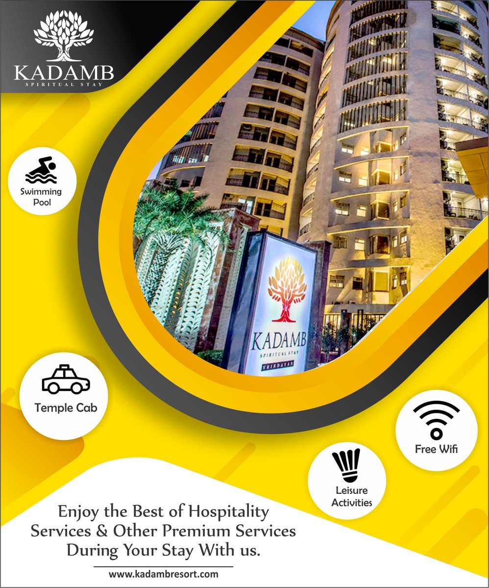 KadambSpiritual's tweet photo. Spend quality #Holidays in #Mathura with your loved ones by Staying in our #luxurious #Hotel with best in class #amenities at #affordable #prices. 
Book now: https://t.co/8SmByJXhRZ
#HotelVrindavan #HotelMathura https://t.co/CXZCXqwH3y