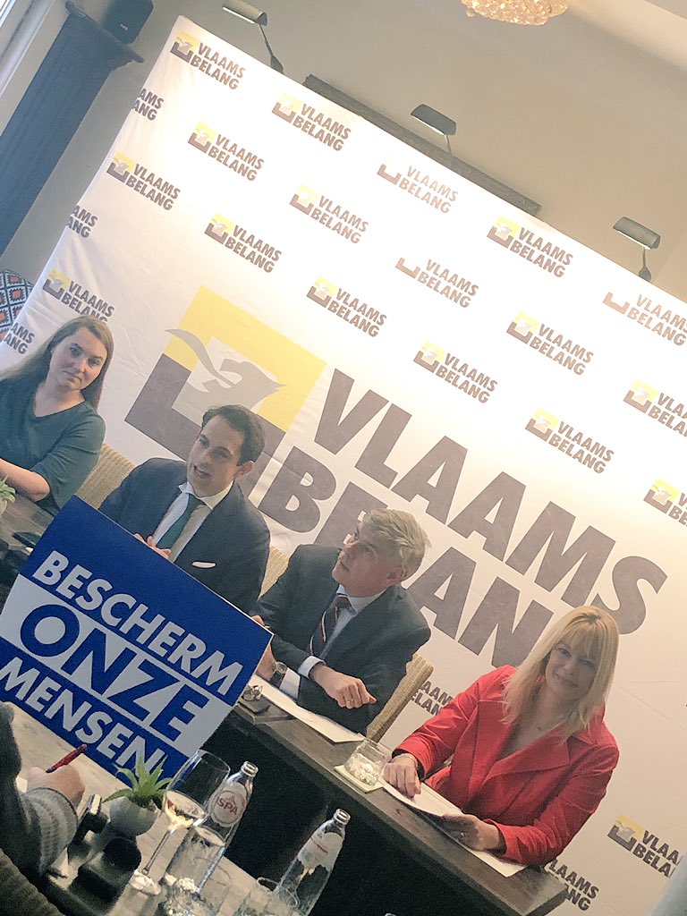IsaHuysmans's tweet photo. Persvoorstelling @VBAntwerpen. Top 5 van de Antwerpse lijsttrekkers voor kamer en VlaPa worden voorgesteld.  #BeschermOnzeMensen https://t.co/vcA1o69jzW